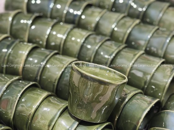 Bộ cốc cà phê xanh lục bảo